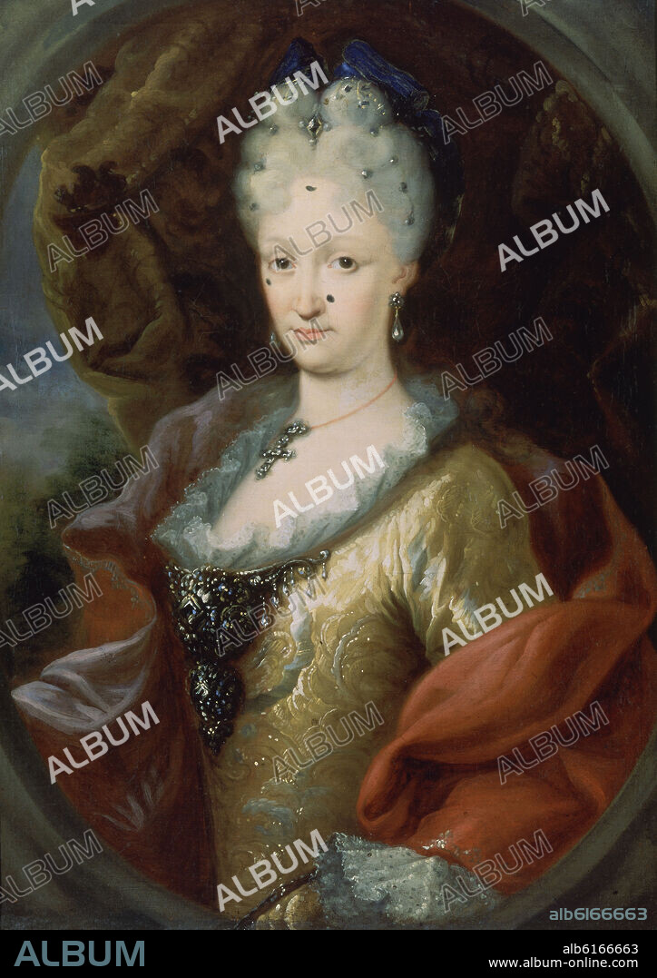 JACINTO MELENDEZ MIGUEL (1679-1731). ISABEL DE FARNESIO-REINA DE ESPAÑA-SIGLO XVIII PINTURA ESPAÑOLA -.