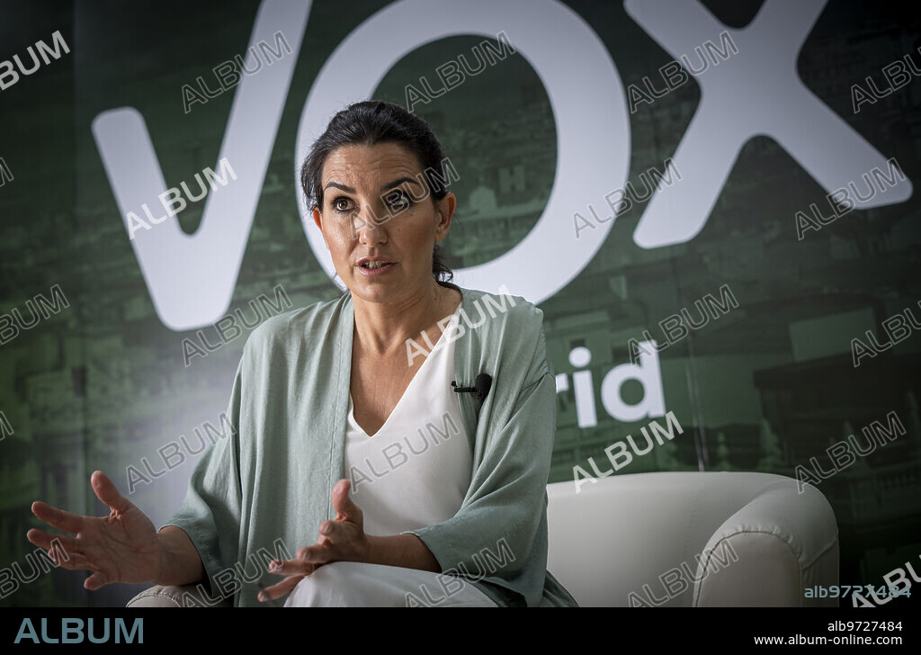 Madrid, 04/30/2021. Interview with Rocío Monasterio, VOX candidate for the presidency of the Community of Madrid. Photo: Ignacio Gil. ARCHDC.