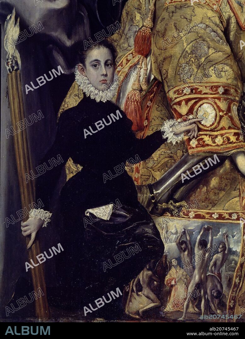 ENTIERRO DEL CONDE ORGAZ - 1586-88 - DET JORGE MANUEL THEOTOCOPULOS HIJO DEL GRECO - Conj 282.