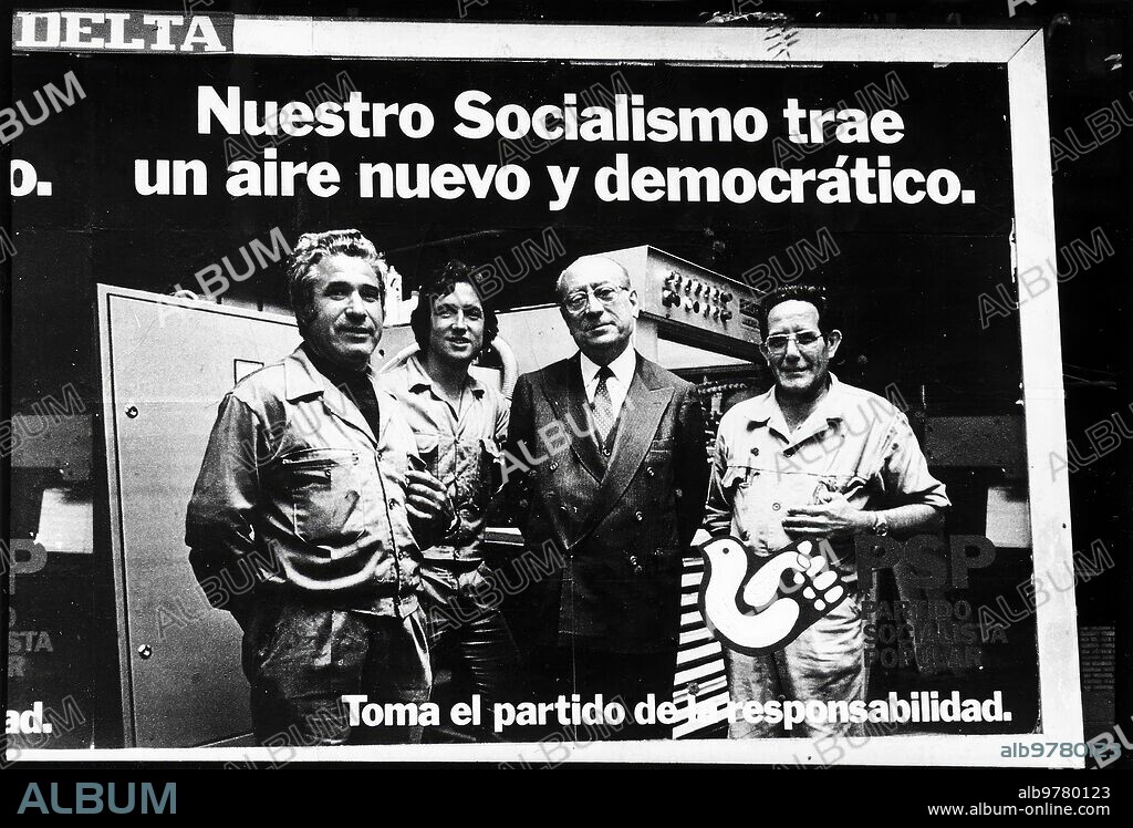 Junio 1979. Cartel electoral del PSP de Tierno Galván.