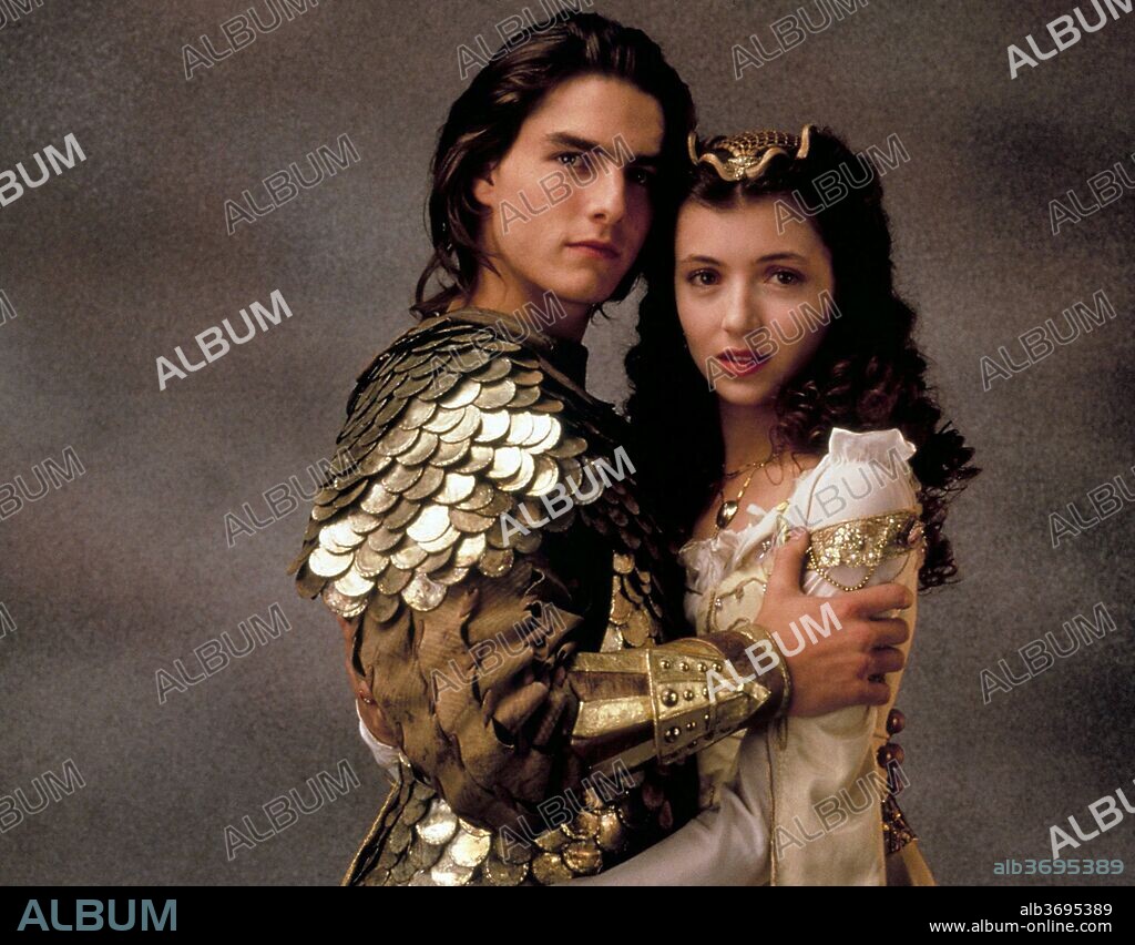MIA SARA and TOM CRUISE in LEGEND, 1985, directed by RIDLEY SCOTT. Copyright 20TH CENTURY FOX.