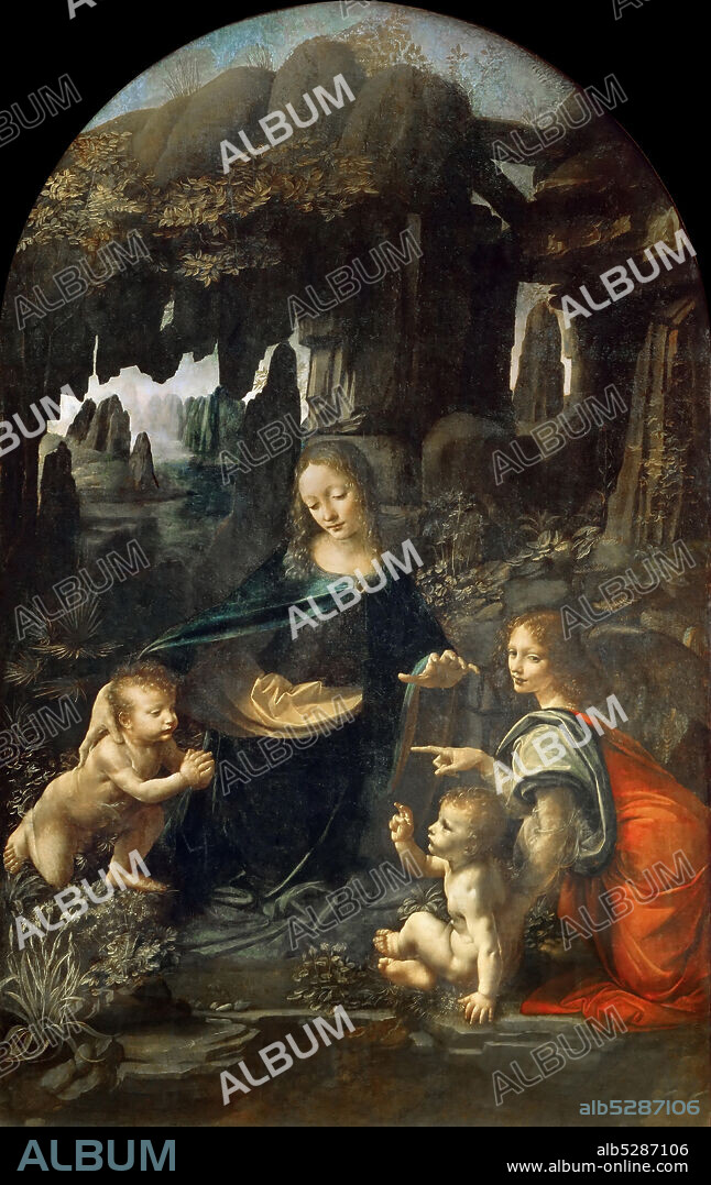 LEONARDO DA VINCI. The Virgin of the Rocks.