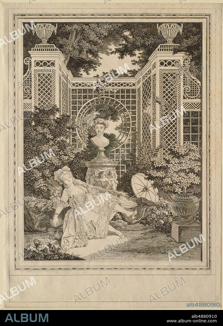 Emmanuel Jean Nepomucene de Ghendt, French, 17381815, After Pierre Antoine Baudouin, (French, 17231769), Les Heures du Jour: Le Midi, c. 1778, Etching on laid paper, Border: 13 1/8 x 13 3/16 in. (33.4 x 33.5 cm).