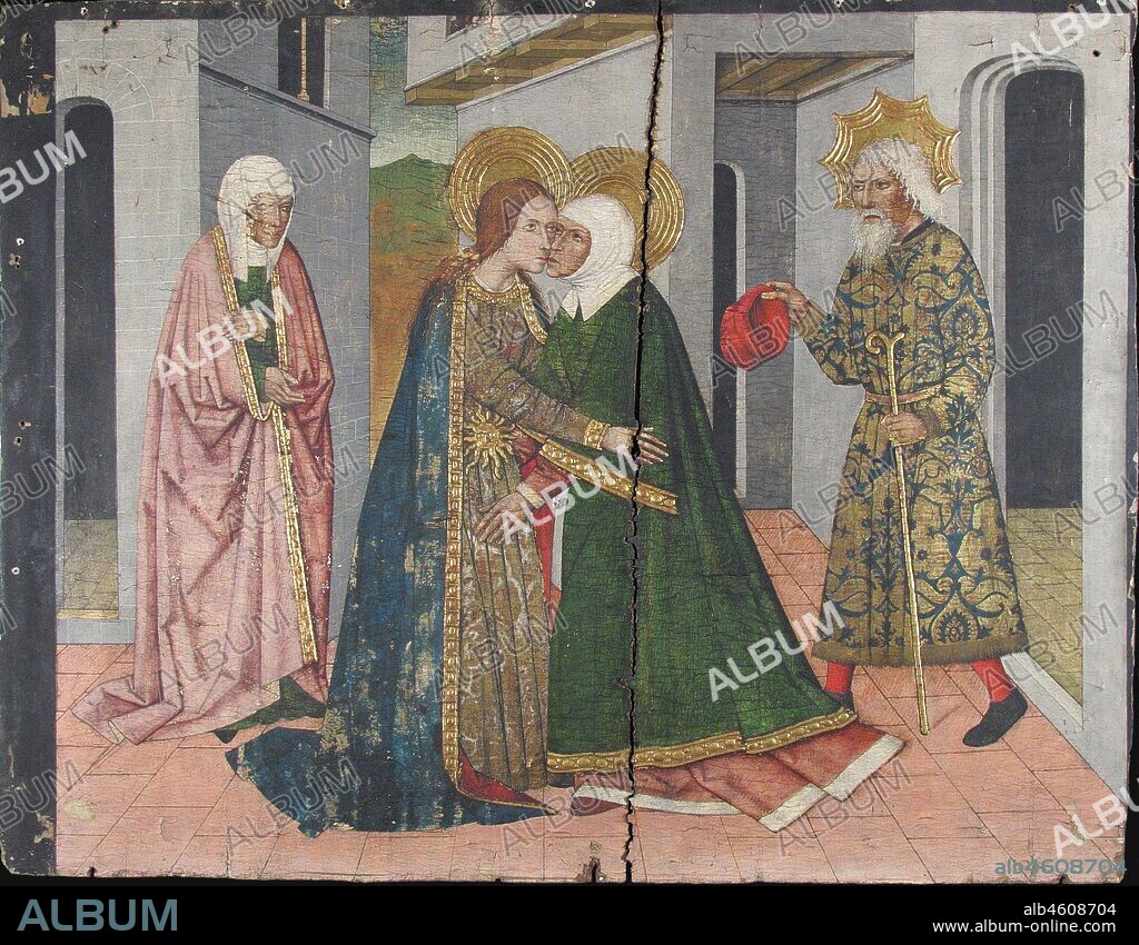 DOMINGO RAM. The Visitation Panel from Saint John Retable, 15th century.