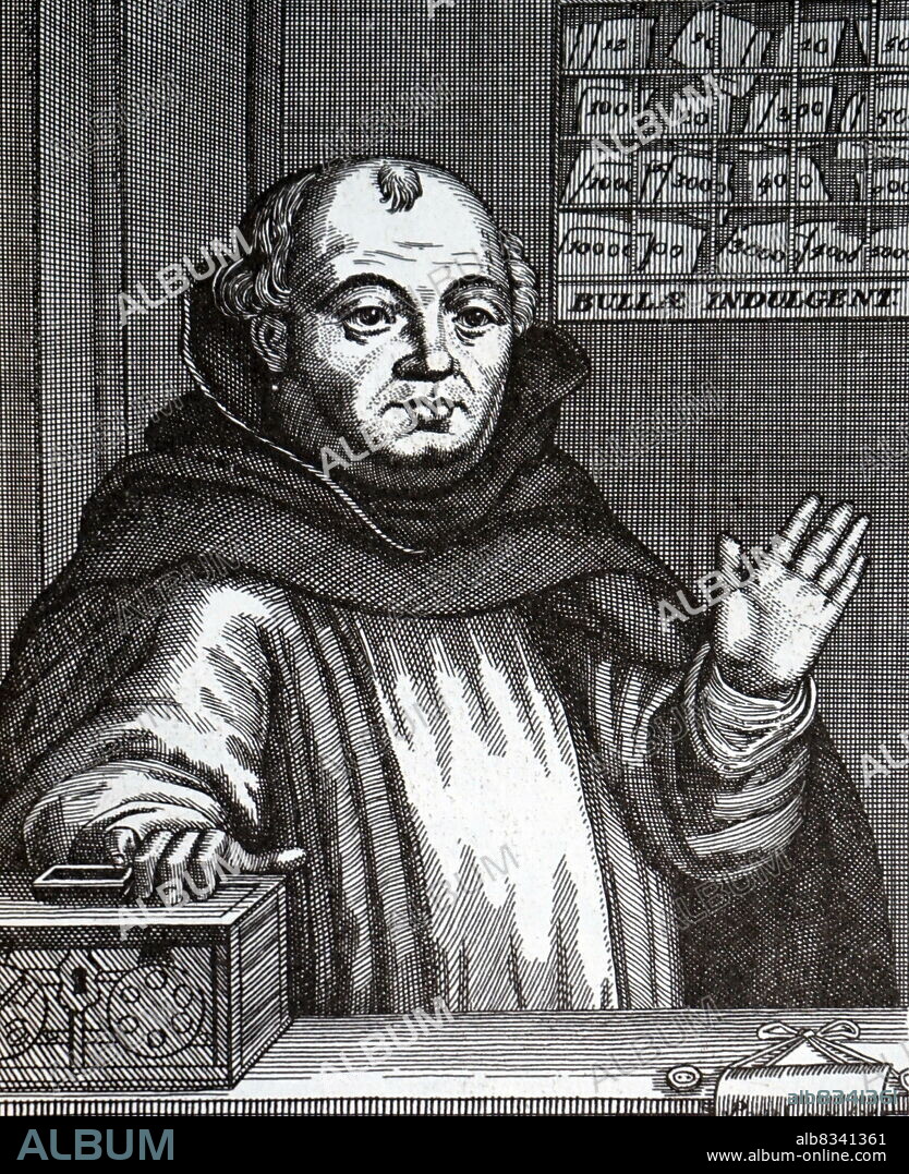 Johann Tetzel (c. 1465 - 1519) German Dominican friar and preacher. He was appointed Inquisitor for Poland and Saxony, later becoming the Grand Commissioner for indulgences in Germany. Tetzel was known for granting indulgences on behalf of the Catholic Church in exchange for money. The main usage of the indulgences sold by Johann Tetzel was to help fund and build the new St. Peter's Basilica in Rome.
