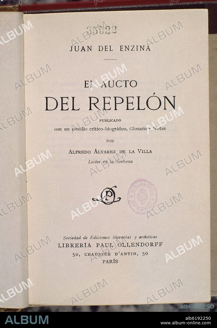 ENCINA JUAN DEL / JUAN DE LA ENCINA. EL AUTO DEL REPELON - 1469 - T/18016.