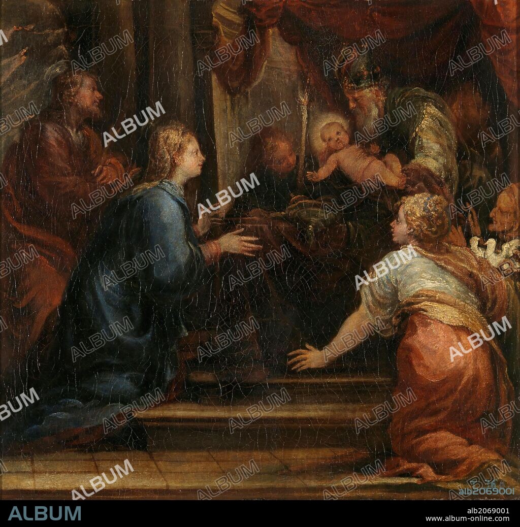 Francisco Rizi / 'The Presentation of Jesus at the Temple', ca.  1670, Spanish School, Oil on canvas, 54 cm x 57 cm, P01130.