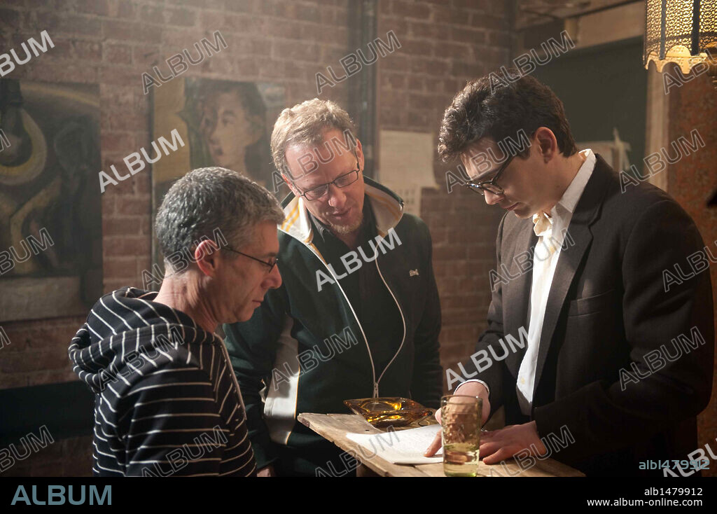 JAMES FRANCO, JEFFREY FRIEDMAN and ROB EPSTEIN in HOWL, 2010, directed by JEFFREY FRIEDMAN and ROB EPSTEIN. Copyright WERC WERK WORKS/RABBITBANDINI PROD/TELLING PICT/RADIANT COOL.