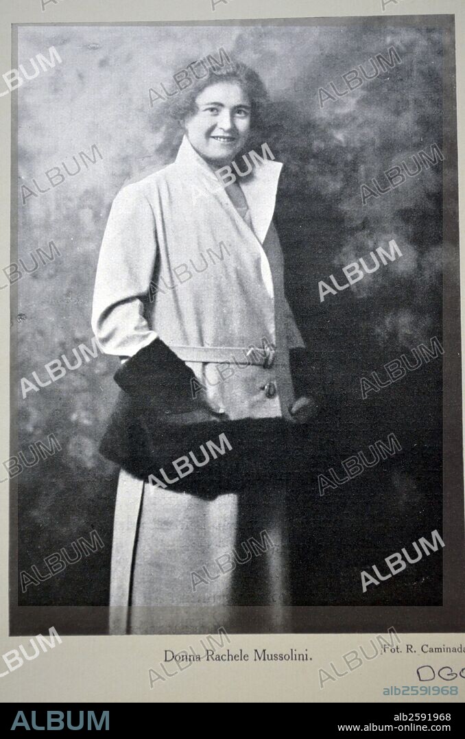 Donna Rachele Mussolini (11 April 1890 – 30 October 1979) was the wife, and widow of Italian dictator Benito Mussolini.
