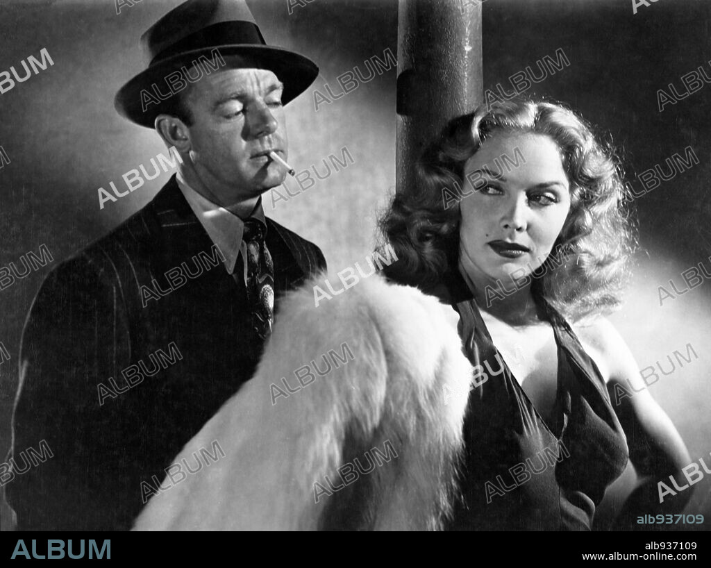 DENNIS O'KEEFE y MARY MEADE en LA BRIGADA SUICIDA, 1947 (T-MEN), dirigida por ANTHONY MANN. Copyright EAGLE LION.