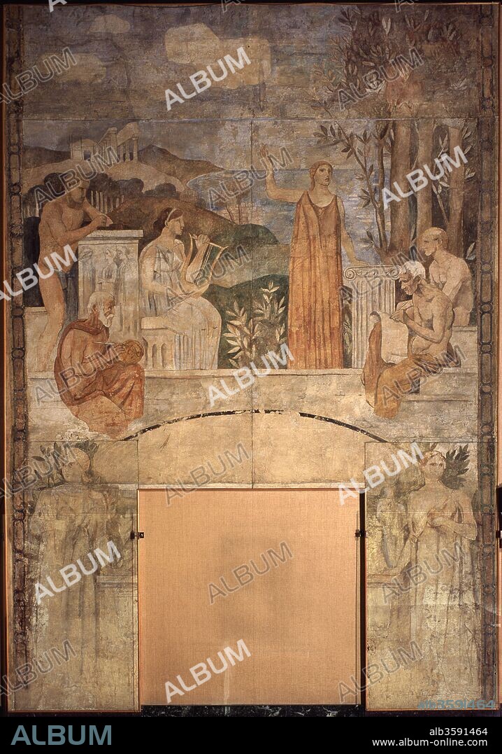 JOAQUIN TORRES-GARCIA. Joaquín Torres García / Frescos del Salón de Sant Jordi. Palau de la Generalitat de Barcelona, 1913-1914.