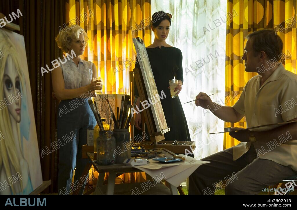 AMY ADAMS, CHRISTOPH WALTZ and KRYSTEN RITTER in BIG EYES, 2014, directed by TIM BURTON. Copyright SILVERWOOD FILMS.