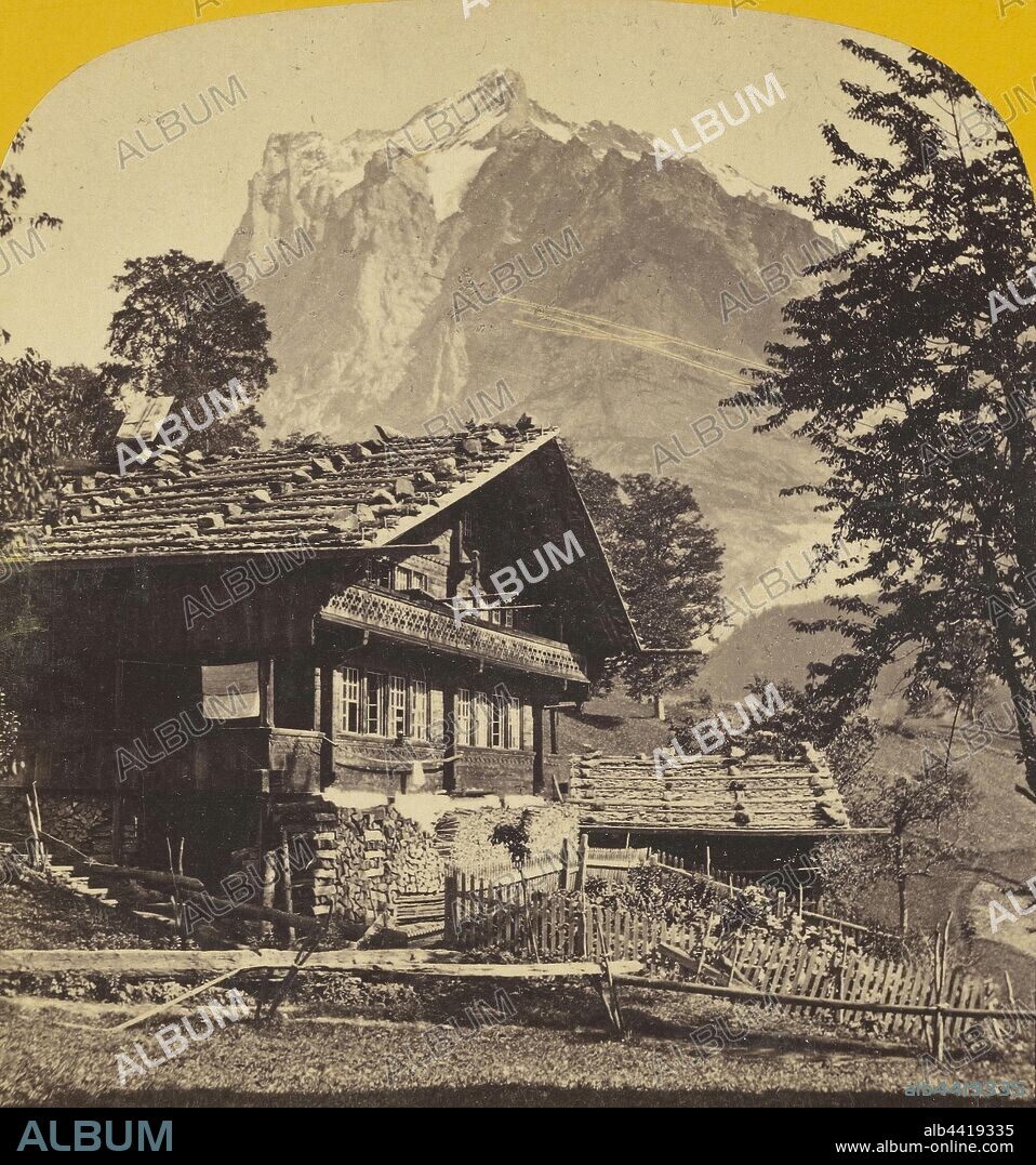 Oberland Bernois. Le Wetterhorn a Grindelwald., Adolphe Braun (French, 1812 - 1877), 1865–1875, Albumen silver print.