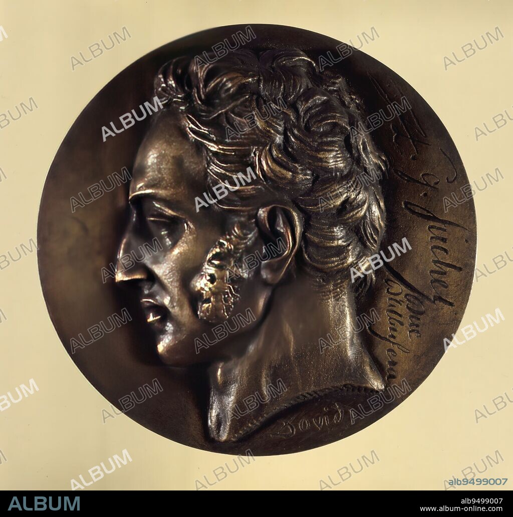 Portrait of Louis-Gabriel Suchet, Duke of Albufera (1772-1826), Marshal of France, David of Angers, Pierre-Jean, Sculptor, Eck and Durand, Foundry, 19th century, Sculpture, Medallion (sculpture), Dimensions - Work: Diameter: 15.5 cm.