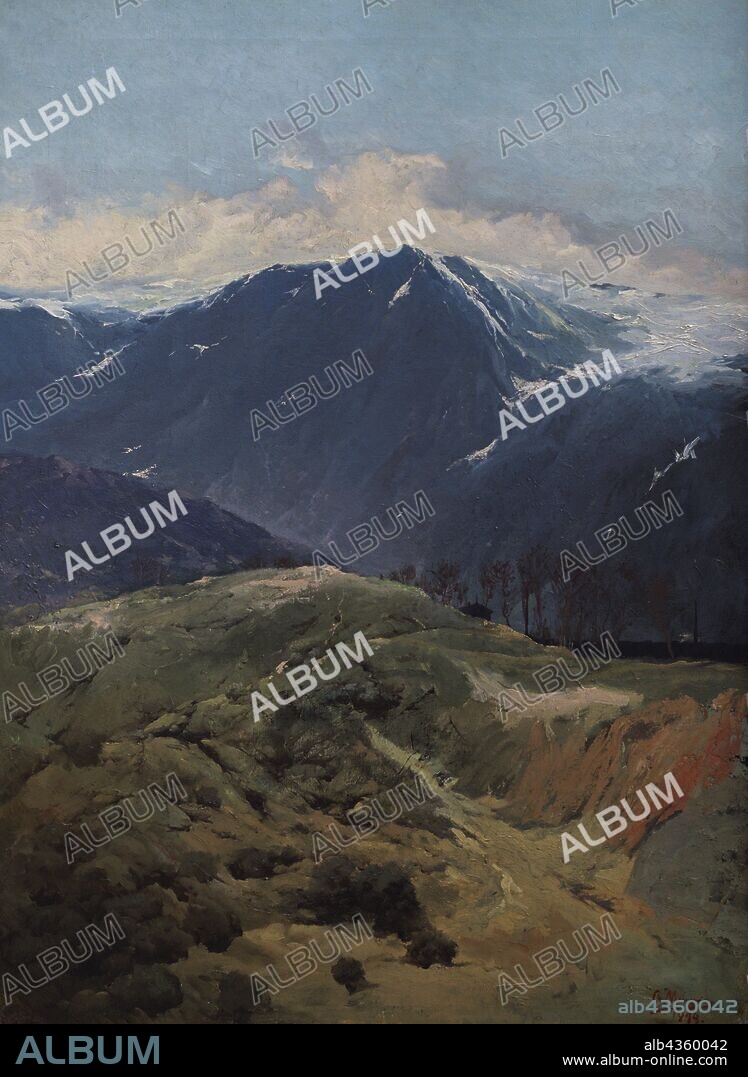 Ovidio Murguía de Castro (1871-1900). Pintor español. Sierra de Guadarrama, 1890. Museo de Bellas Artes. La Coruña. Galicia. España. (En depósito, Diputación de A Coruña, Galicia) .
