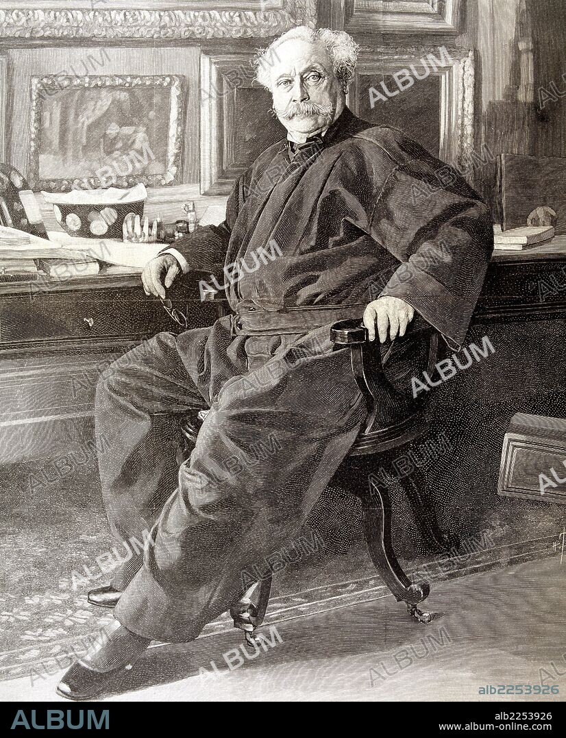 DUMAS, ALEJANDRO. ESCRITOR FRANCES. 1824-1895. GRABADO DE L'ILLUSTRATION, AÑO 1895.