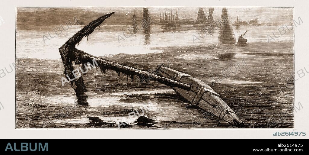 A RELIC OF THE FRANKLIN ARCTIC EXPEDITION: ANCHOR BELONGING TO H.M.S. "TERROR" RECENTLY FOUND NEAR THE NORE, 1881.