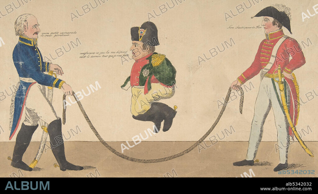 FRIEDRICH AUGUST MOTTU. Imperial Jump-rope (Le Sauteur impérial, grand faiseur de tour), July 1815.