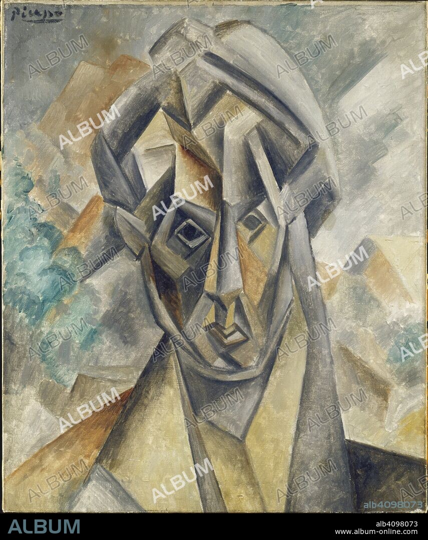 PABLO PICASSO. Tête de femme (Fernande Olivier).