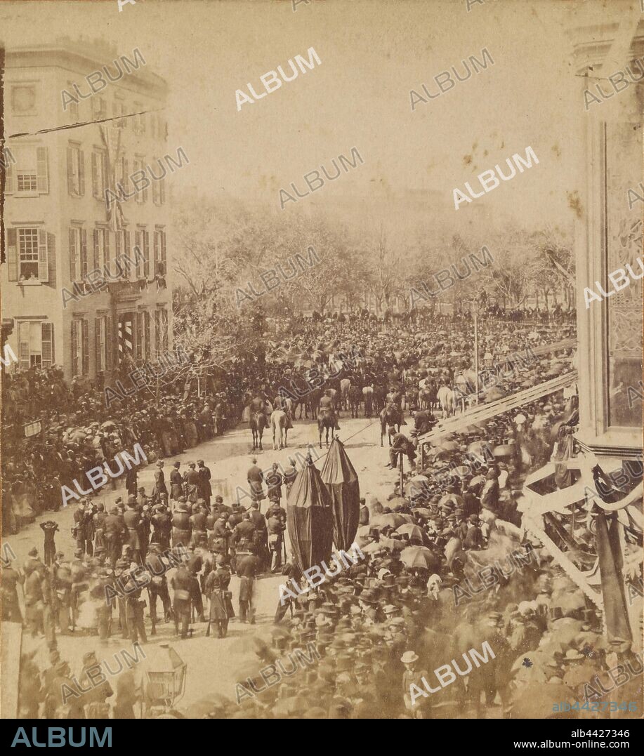 Funeral procession of Abraham Lincoln, New York City, Attributed to Peter F. Weil (American, active New York, New York 1860s - 1870s), 1865, Albumen silver print.