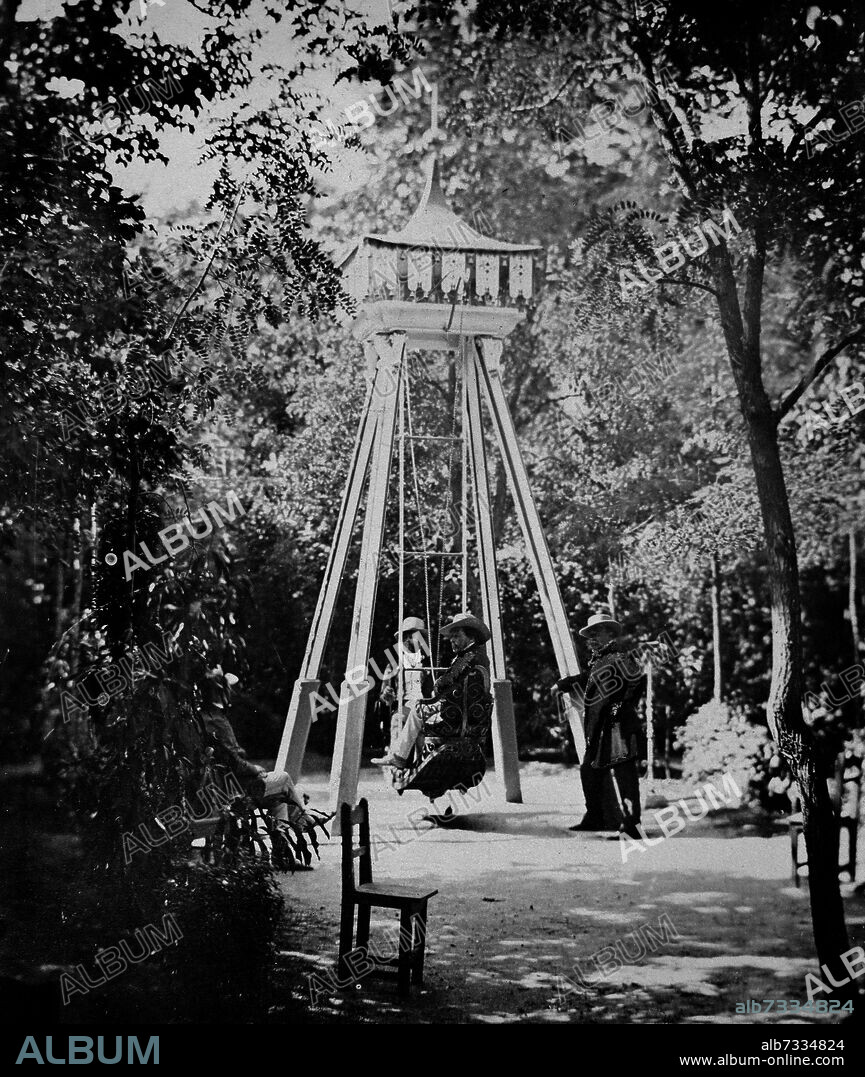 ALAMEDA DE OSUNA 'VISTA DEL COLUMPIO' (FOTO ANTIGUA).