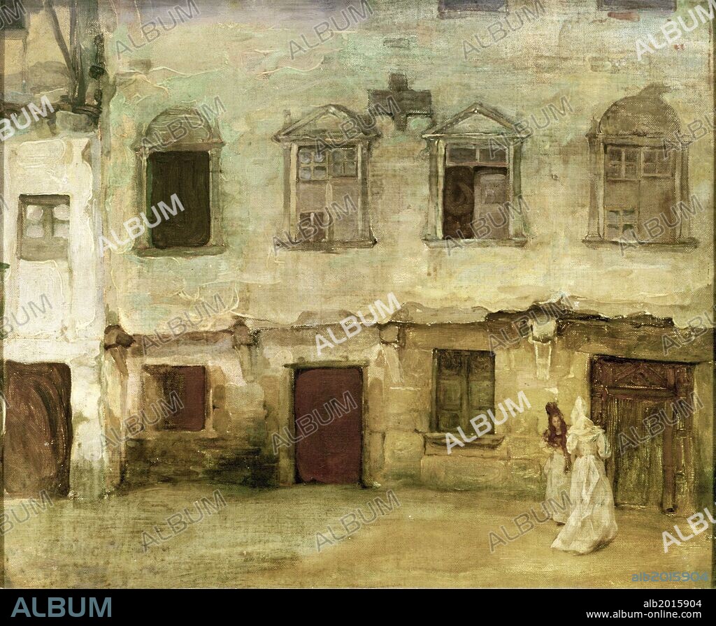 Ignacio Zuloaga / 'Calle de una vieja ciudad castellana', 1894, Óleo sobre lienzo.
