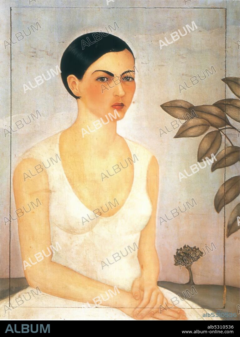 Frida Kahlo, Retrato de Cristina, mi hermana. 1928, óleo sobre madera, 99 x 81.5 cm, Caracas, Venezuela, Colección Otto Atencio Troconis.