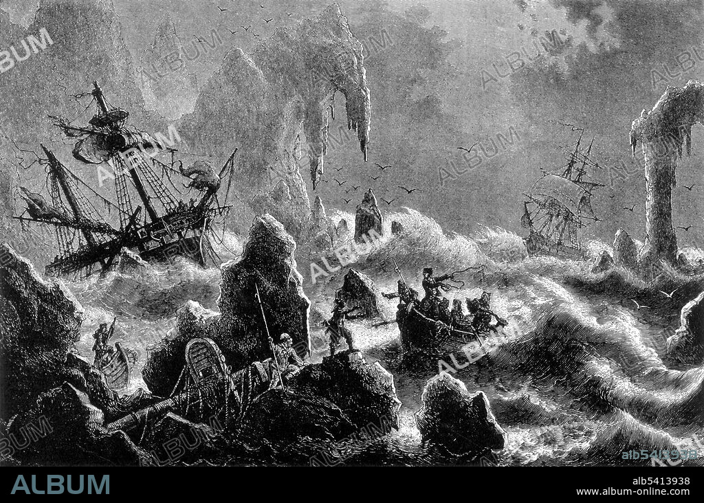 Vitus Jonassen Bering (1681 - December 18, 1741) was a Danish cartographer, explorer, and an officer in the Russian Navy. He is known as a leader of two Russian expeditions, namely the First Kamchatka Expedition and the Great Northern Expedition, exploring the north-eastern coast of the Asian continent and from there the western coast on the North American continent. During the Great Northern Expedition his ship was wrecked on the Aleutian Islands. Suffering from scurvy like many of his crew, Bering steadily became too ill to command the ship and eventually died on the uninhabited island near the Kamchatka Peninsula, which was later given the name Bering Island in his honor. No artist credited, undated (cropped and cleaned).