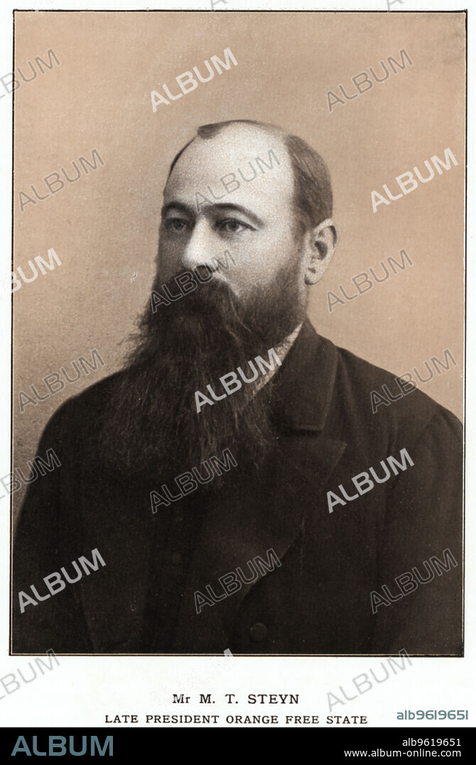 ANON. Martinus Theunis Steyn, South African statesman c1900. Steyn (1857-1916) was President of the Orange Free State from 1896 He allied the Orange Free State with the Transvaal during the Boer War (1899-1902).