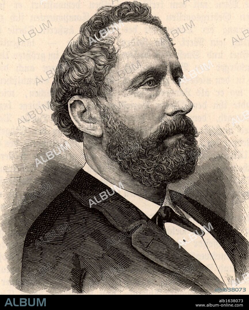 Eduard Suess (1831-1914) Austrian geologist, born in London. He proposed the previous existence of an old supercontinent which he named Gondwanaland (1861) and the Tethys ocean. His work founded the theory of continental drift. Engraving from "Der Stein der Weisen" (Leipzig c1895). (Photo by: Universal History Archive/UIG via Getty Images).