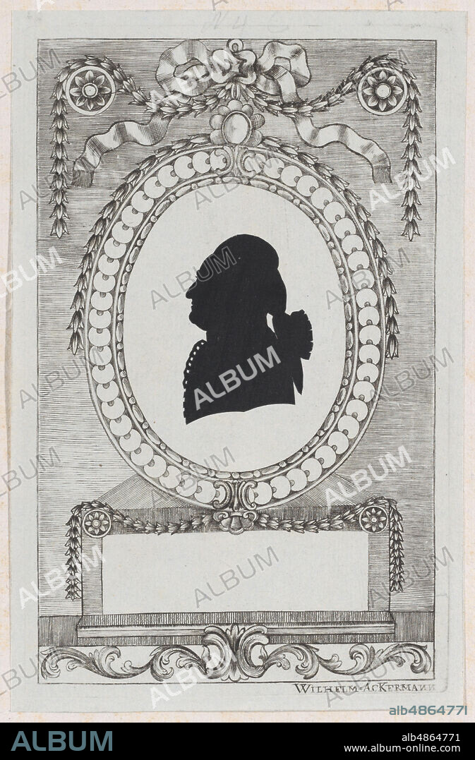 WILHELM ACKERMANN. Silhouette of Graf Coreth, 1784-1834.