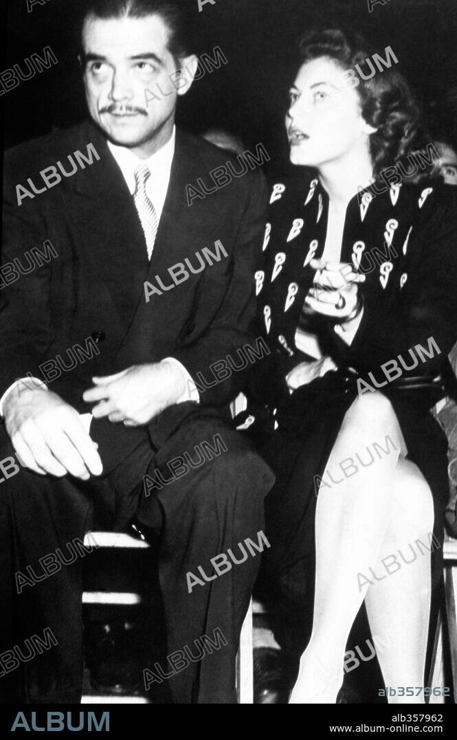 AVA GARDNER and HOWARD HUGHES. 1946
