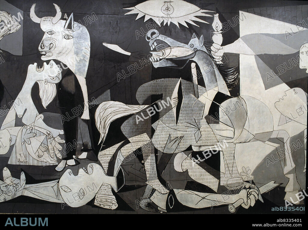 PABLO PICASSO. PICASSO , PABLO RUIZ. PINTOR ESPAÑOL . MALAGA 1881 - 1973. " GUERNICA " ( DETALLE ). CVENTRO DE ARTE REINA SOFIA . MADRID. ATENCION: AUTOR CONTEMPORANEO SUJETO A COPYRIGHT ©. EL CLIENTE FINAL ES RESPONSABLE DE LA GESTION DE LOS DERECHOS DE AUTOR CON LAS SOCIEDADES EXISTENTES DE GESTION DE DERECHOS O DIRECTAMENTE CON LOS ORGANISMOS TITULARES DE LOS MISMOS.
