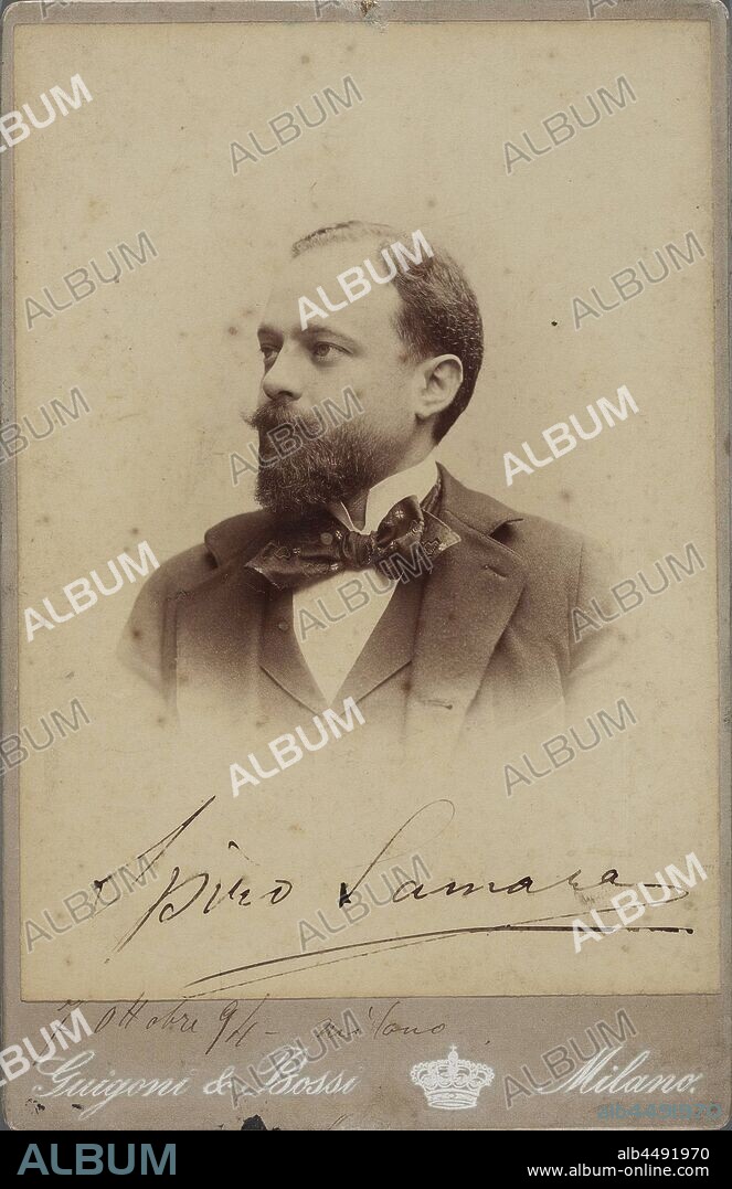 MILANO GUIGONI & BOSSI. Portrait of the Composer Spyridon Samaras (1861-1917).
