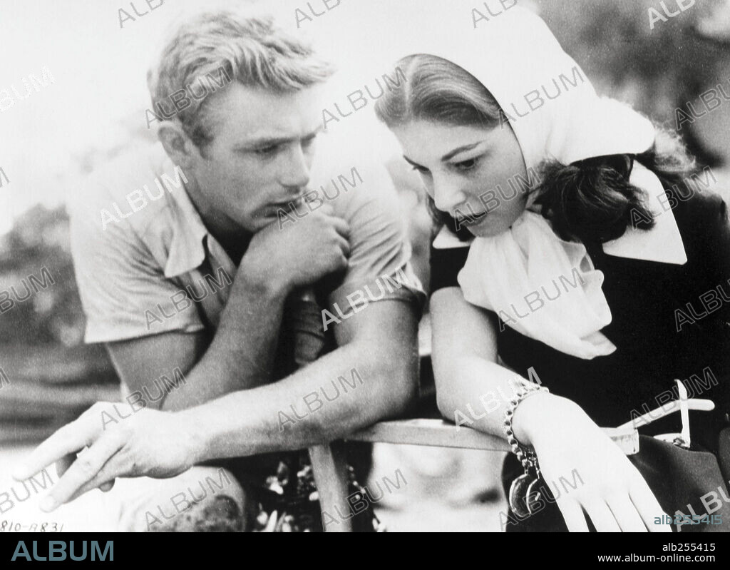 JAMES DEAN und PIER ANGELI in EAST OF EDEN, 1955, unter der Regie von ELIA KAZAN. Copyright WARNER BROTHERS.