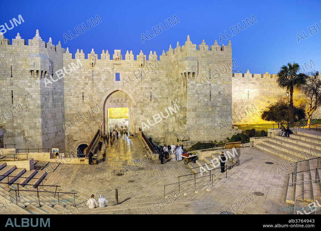 Damascus Gate, Old City, UNESCO World Heritage Site, Jerusalem, Israel, Middle East.