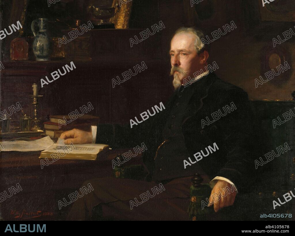 WILLEM MARTENS. Daniel Franken Dzn (1838-98). Banker and art collector. Dating: 1888. Measurements: h 93.5 cm × w 122.5 cm; d 7.9 cm.