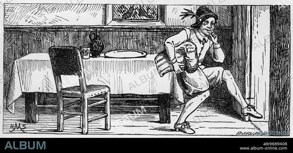 Nursery Rhyme : Taffy was a Welshman illustrated H . S . Marks.