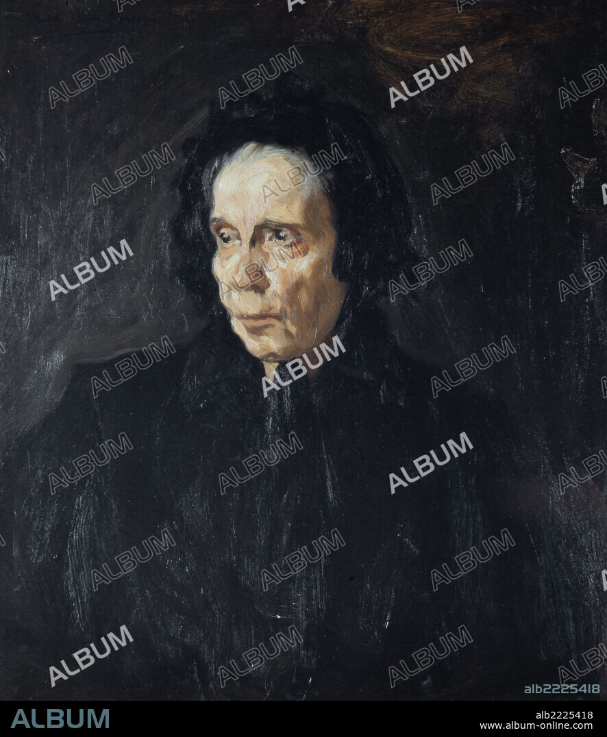 Pablo Picasso / 'Portrait of aunt Pepa', 1896, Oil on canvas, 57,5 x 50,5 cm, MPB 110.010.