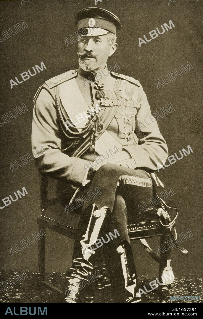 Grand Duke Nicholas, Nikolai Nicholaevich Romanov, 1856-1929. Russian General during the First World War.
