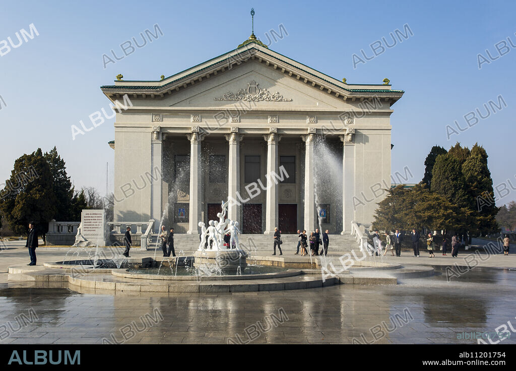 Moranbong Theatre, venue of the National Symphony Orchestra, Pyongyang, Democratic People's Republic of Korea (DPRK), North Korea, Asia.