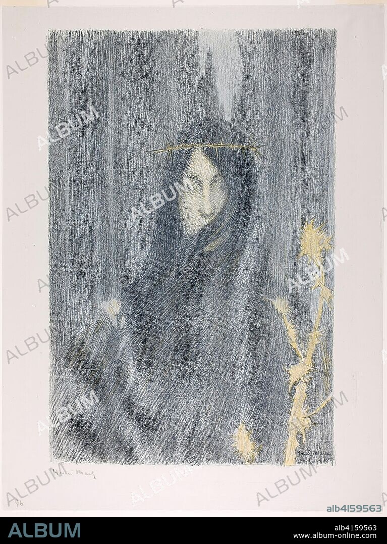 HENRI JEAN GUILLAUME MARTIN. Silence. Henri Martin (French, 1860-1943); published by Ambroise Vollard (French 1867-1939). Date: 1894-1897. Dimensions: 492 × 325 mm (image); 570 × 430 mm (sheet). Color transfer lithograph from three stones on grayish-ivory China paper. Origin: France.