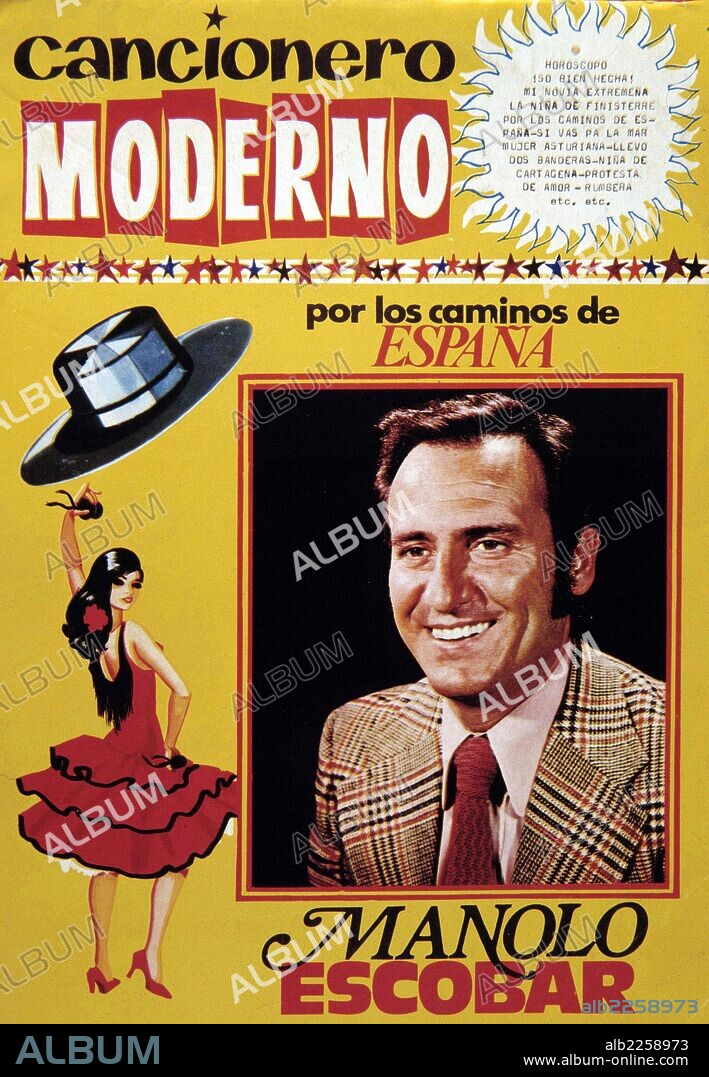 PORTADA CANCIONERO MODERNO. MANOLO ESCOBAR.