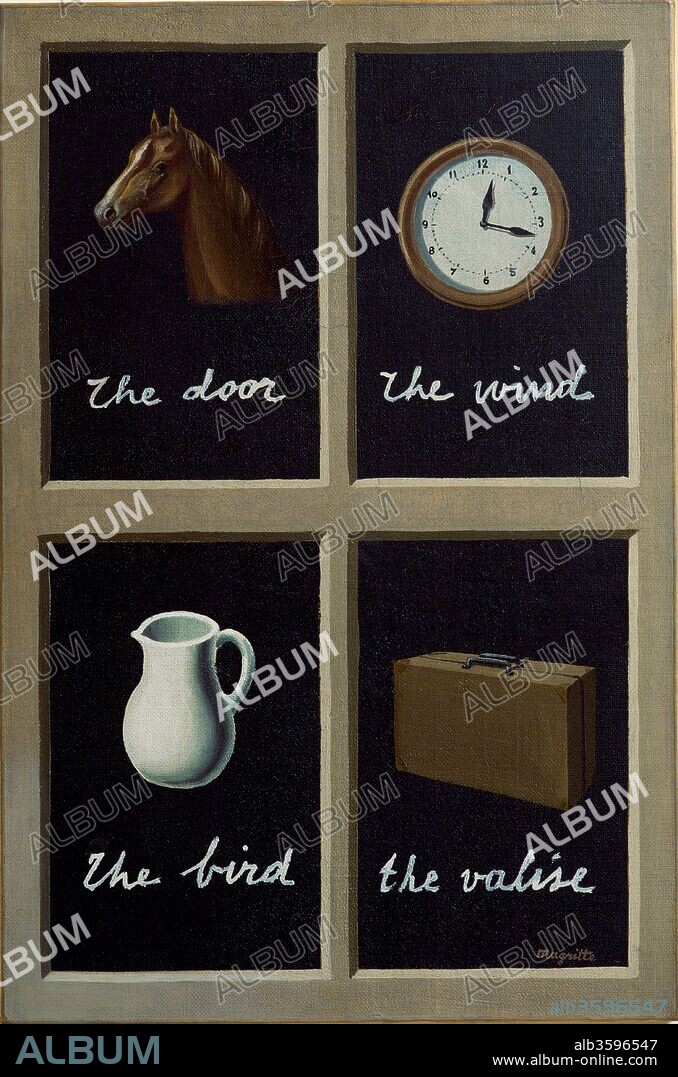 RENé FRANçOIS GHISLAIN MAGRITTE. La Clef des songes (The Interpretation of Dreams).