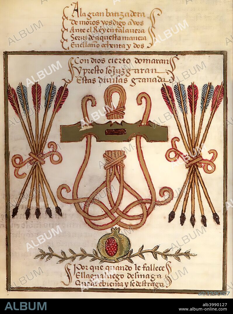 El yugo y las flechas. Escudo de los reyes católicos.