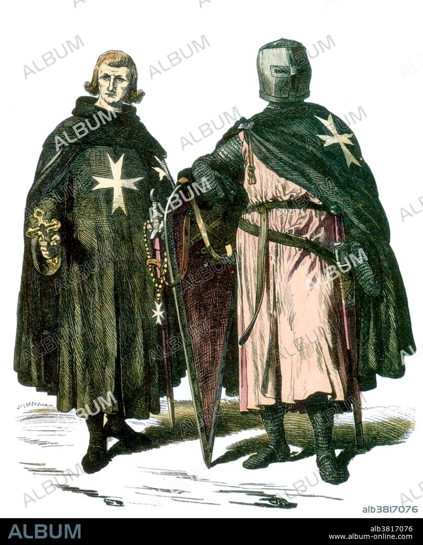 Knight Hospitalier. The Order of Knights of the Hospital of Saint John of Jerusalem arose in the early 12th century, at the time of the great monastic reformation, as a group of individuals associated with an Amalfitan hospital in the Muristan district of Jerusalem, dedicated to John the Baptist and founded around 1023 by Gerard Thom to provide care for sick, poor or injured pilgrims coming to the Holy Land. After the conquest of Jerusalem in 1099 during the First Crusade, the organization became a religious and military order under its own Papal charter, charged with the care and defense of the Holy Land. Following the conquest of the Holy Land by Islamic forces, the knights operated from Rhodes, over which they were sovereign, and later from Malta, where they administered a vassal state under the Spanish viceroy of Sicily. The knights were weakened in the Protestant Reformation, when rich commanderies of the order in northern Germany and the Netherlands became Protestant and largely separated from the Roman Catholic main stem, remaining separate to this day.