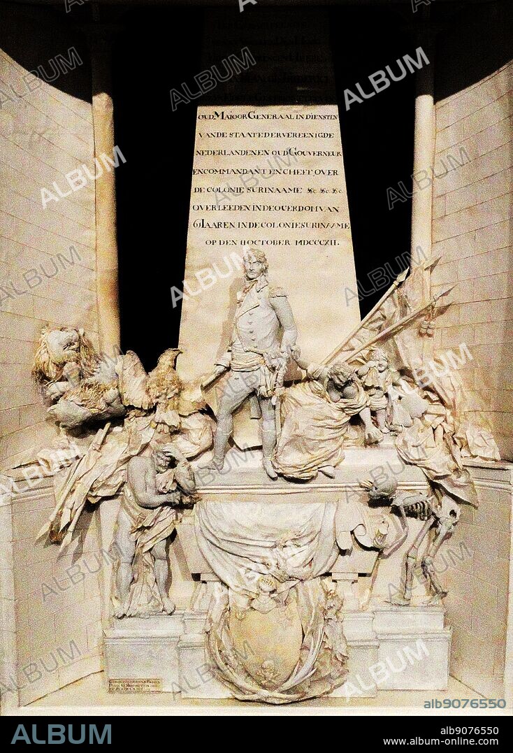 Model of the Memorial of J.F. de Friderici Gerrit Schouten (1779-1839). Dated 1812.
