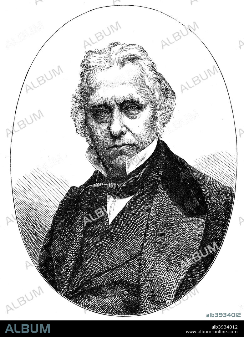 Thomas Babington Macaulay, 1st Baron Macaulay, British poet, historian and Whig politician, 19th century. Portrait of Macaulay (1800-1859) published in The life and times of Queen Victoria, by Robert Wilson, (1900).