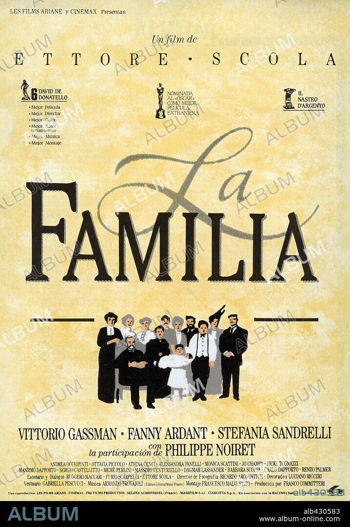 Poster de LA FAMILIA, 1987 (LA FAMIGLIA), dirigida por ETTORE SCOLA. Copyright CINECITTA.