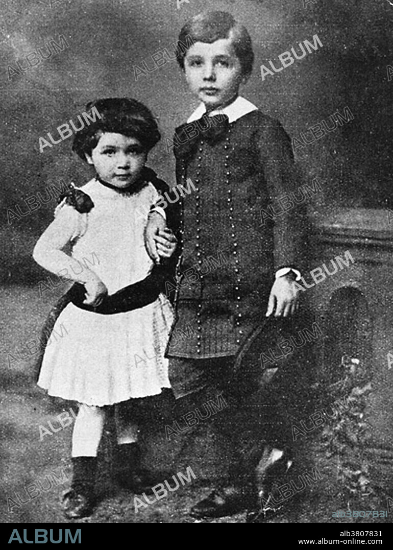 Albert Einstein (March 14, 1879 - April 18, 1955) was a German-born theoretical physicist. He developed the general theory of relativity, one of the two pillars of modern physics. He is best known in popular culture for his mass-energy equivalence formula E = mc2. He received the 1921 Nobel Prize in Physics "for his services to Theoretical Physics, and especially for his discovery of the law of the photoelectric effect". He was visiting the US when Hitler came to power in 1933, and did not go back to Germany. He settled in America becoming a citizen in 1940. He helped alert President Roosevelt that Germany might be developing an atomic weapon, and recommended that the US begin similar research. He was in support of defending the Allied forces, but largely denounced using the discovery of nuclear fission as a weapon. Later, together with Bertrand Russell, Einstein signed the Russell-Einstein Manifesto, which highlighted the danger of nuclear weapons. Einstein was affiliated with the Institute for Advanced Study in Princeton until his death in 1955, at the age of 76. His great intelligence and originality have made the word Einstein synonymous with genius.